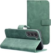 Case2go - Book Case adapté pour Samsung Galaxy A15 5G - Étui portefeuille - Vert