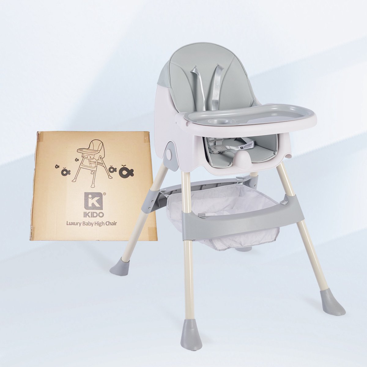 KIDUKU® Kinderstoel Baby 3-in-1 met Opzetstuk voor Pasgeborenen Slabbetje | Opvouwbare Eetstoel met Speelboog | Verstelbare Evolutieve Kinderstoel met 7 Hoogteposities | 0-36 Maanden (Zwart KIDUKU® Kinderstoel Baby 3-in-1 met Opzetstuk voor Pasgeborenen Slabbetje | Opvouwbare Eetstoel met Speelboog | Verstelbare Evolutieve Kinderstoel met 7 Hoogteposities | 0-36 Maanden (Zwart