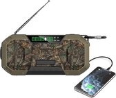 Noodradio - Radio op batterijen - Oplaadbare radio - SOS Alarm - Oplaadbaar via Batterij, Zon, USB en Opwinden - Powerbank - Zaklamp - AM/FM - Zakradio - USB C kabel - Emergency radio - Survival radio