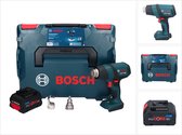 Bosch GHG 18V-50 Professionele snoerloze heteluchtblazer 18 V 300° C / 500° C + 1x ProCORE oplaadbare accu 8.0 Ah + L-Boxx - zonder oplader