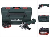 Metabo W 18 L 9-125 Accuslijper 18 V 125 mm + 1x accu 5,5 Ah + metaBOX - zonder lader
