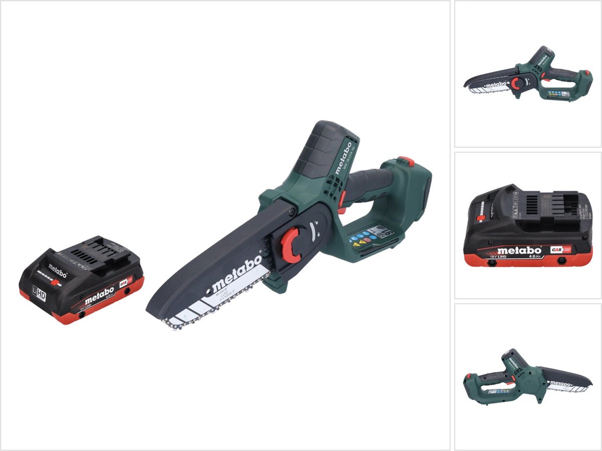 Metabo MS 18 LTX 15 accu-houtzaag 18 V 15 cm 5 m/s + 1x accu 4,0 Ah - zonder oplader