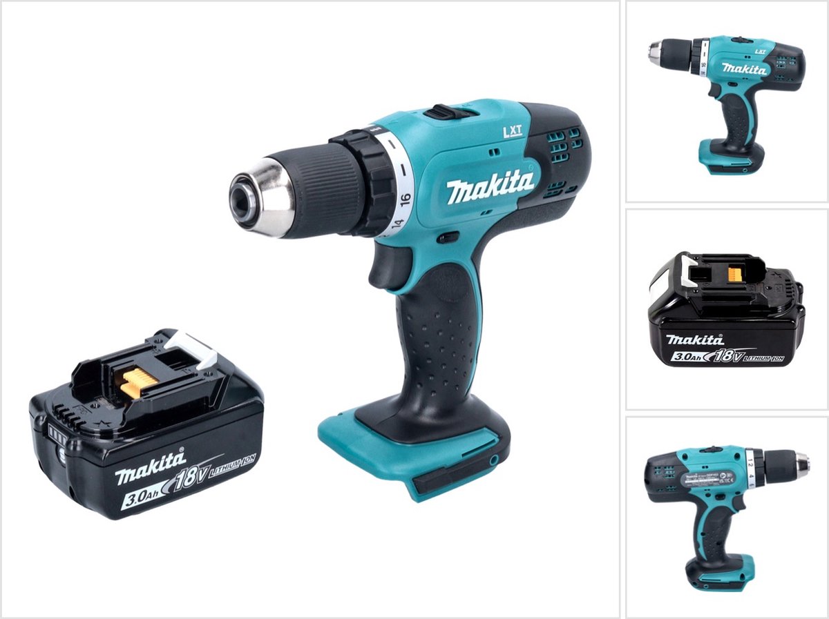 Makita DDF 453 F1 accuboormachine 18 V 42 Nm + 1x oplaadbare accu 3.0 Ah zonder oplader