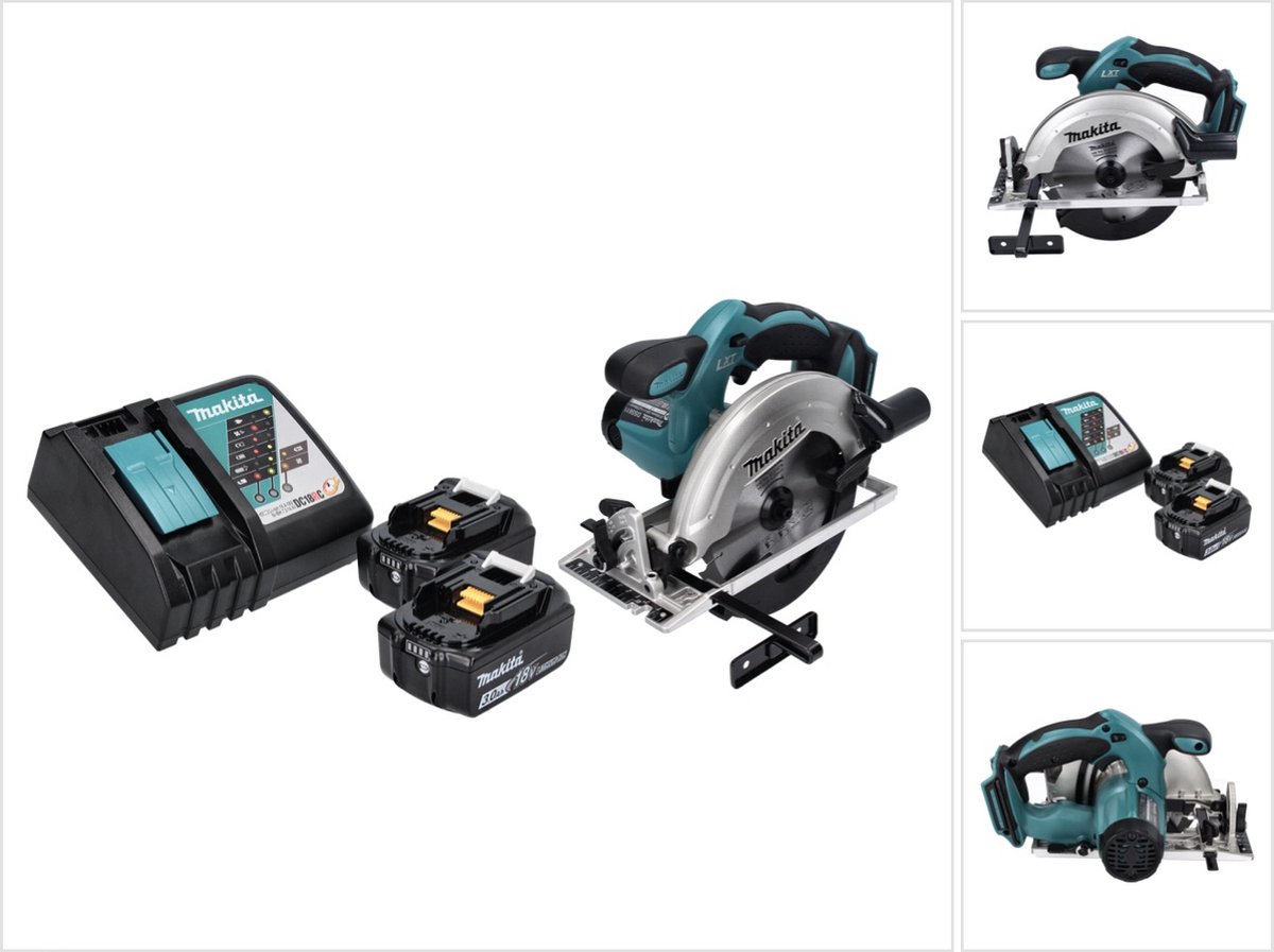 Makita DSS 611 RF accucirkelzaag 18 V 165 mm + 2x accu 3.0 Ah + lader