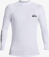 Quiksilver - T-shirt de surf UV pour homme - Quotidien - Manches longues - UPF50+ - Wit - taille XL