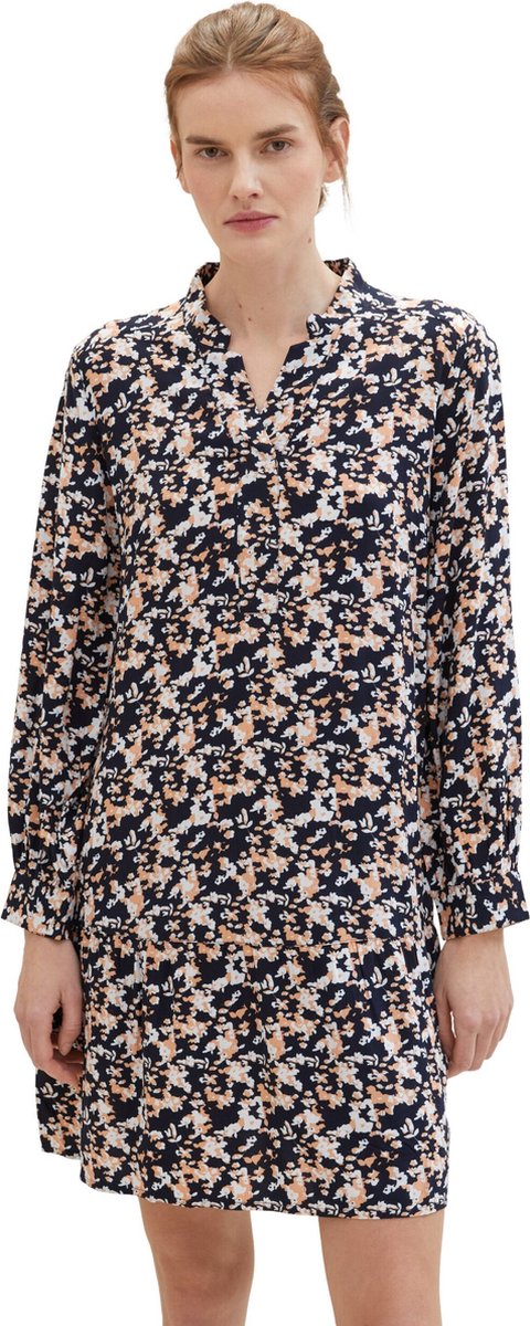 Tom Tailor - Jurk - Maat 40 - Vrouwen - MARINE - Viscose
