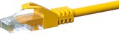 Câble patch Danicom CAT5e UTP / câble internet 20 mètres jaune - CCA - câble réseau