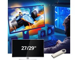 PC ambient USB game verlichting - 27/29 inch - Gaming lamp - Gaming Light led strip - Gaming accessoire - Reageert op beeld en geluid