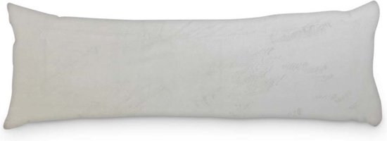 Beau Maison Velvet Body Pillow Kussensloop Parelwit 45 x 145 cm