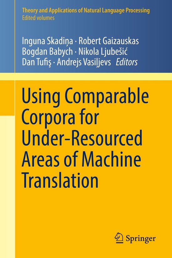 Theory and Applications of Natural Language Processing - Usi ... - cover