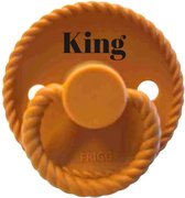Koningsdag speen met KING - speen MAAT 2 - FRIGG - tuut - speen met tekst - oranje speen - BolleToet