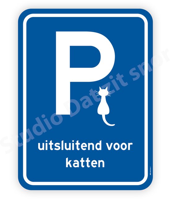 Sticker | Parkeerplaats voor katten