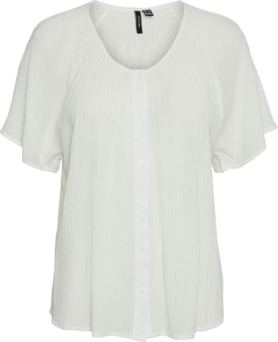 Vero Moda Blouse Vmgabbi Ss Top Wvn Ga 10304022 Snow White Dames Maat - XS