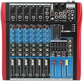 Mengpaneel dj - Mengpaneel mixer - Mengpaneel met versterker - Mengpaneel bluetooth - 40D x 45B x 13H - 48V - 7 kanalen