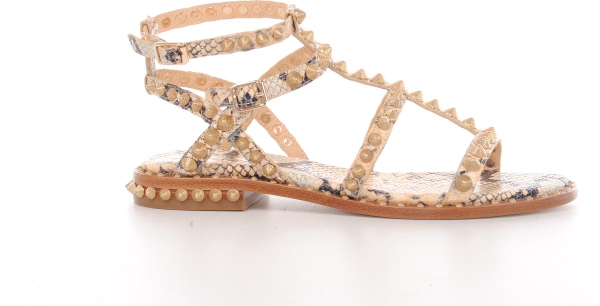 ASH ITALIA sandalen in beige python print