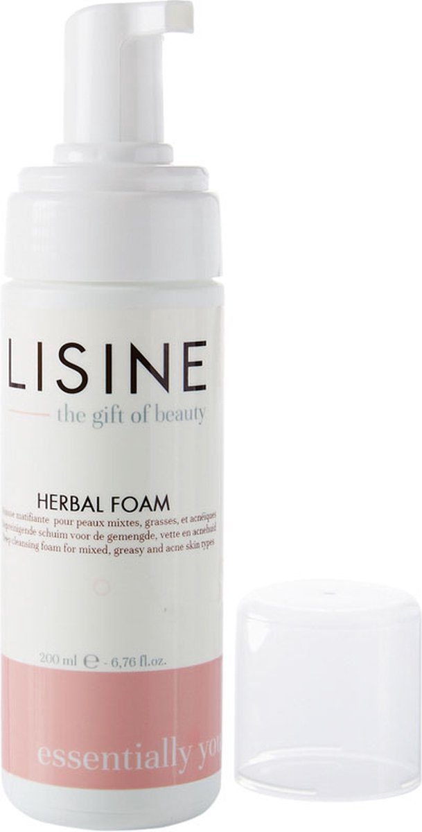 Lisine - Huidverzorging - Herbal Foam - Diepreinigend - Gemengde, vette, onzuivere, acné huid - 150 ml