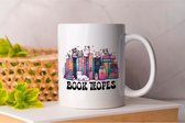 Mok Book Tropes - BookLovers - Gift - Cadeau - Readers - Bookworms - Bookish - Boekenliefhebbers - Lezers - Boekenwormen - Boekverslaafd