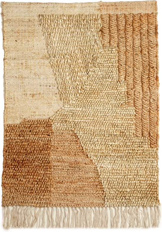 Light & Living Wandkleed Volterra - Aardewerk - Naturel - 75 x 0 x 100 cm (BxHxD)