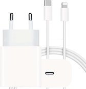 USB C Oplader met 2 Meter Lange USB C Kabel - Geschikt voor Apple iPhone 14 en ouder - Snellader - Lader Stekker Kabels