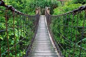 Fotobehang - Footbridge 375x250cm - Vliesbehang