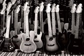 Fotobehang - Guitars Collection 375x250cm - Vliesbehang