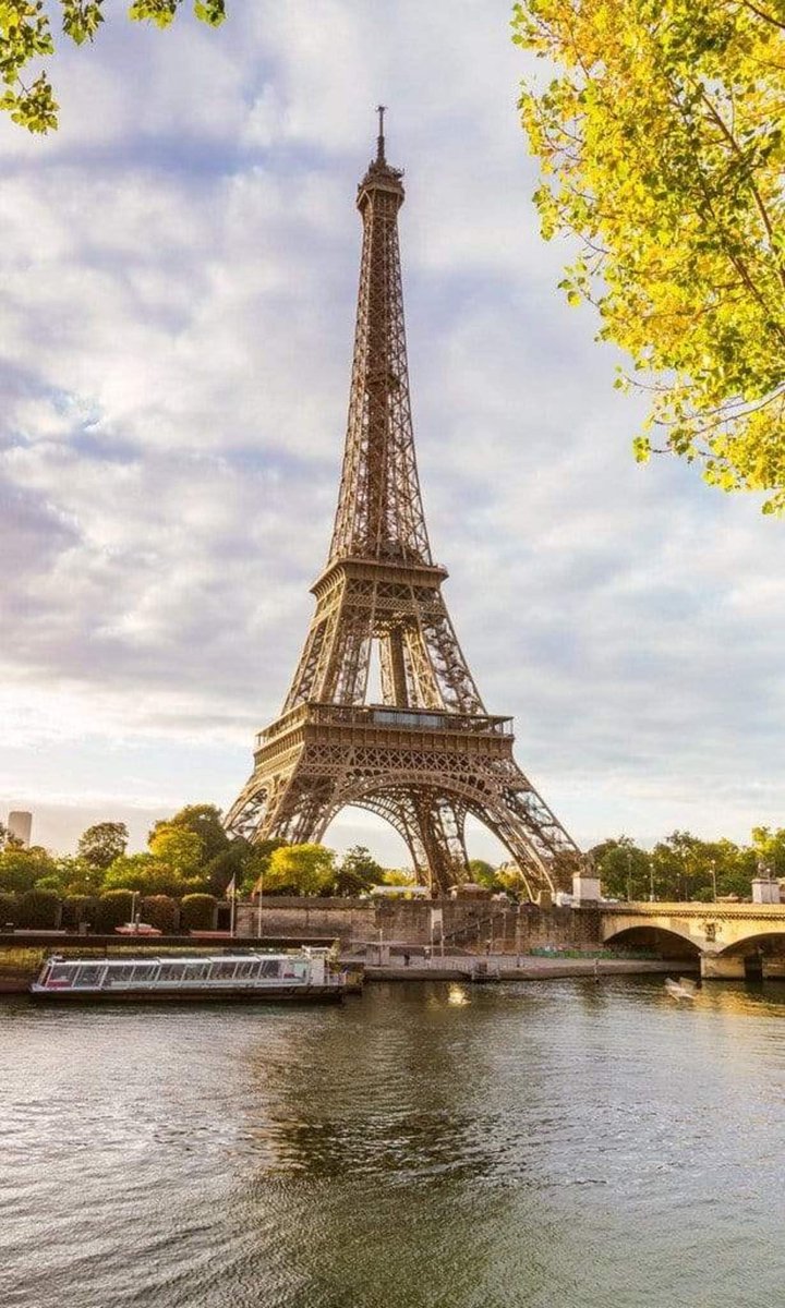 Fotobehang - Siene in Paris 150x250cm - Vliesbehang