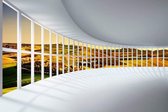 Fotobehang - Rounded Hall 375x250cm - Vliesbehang