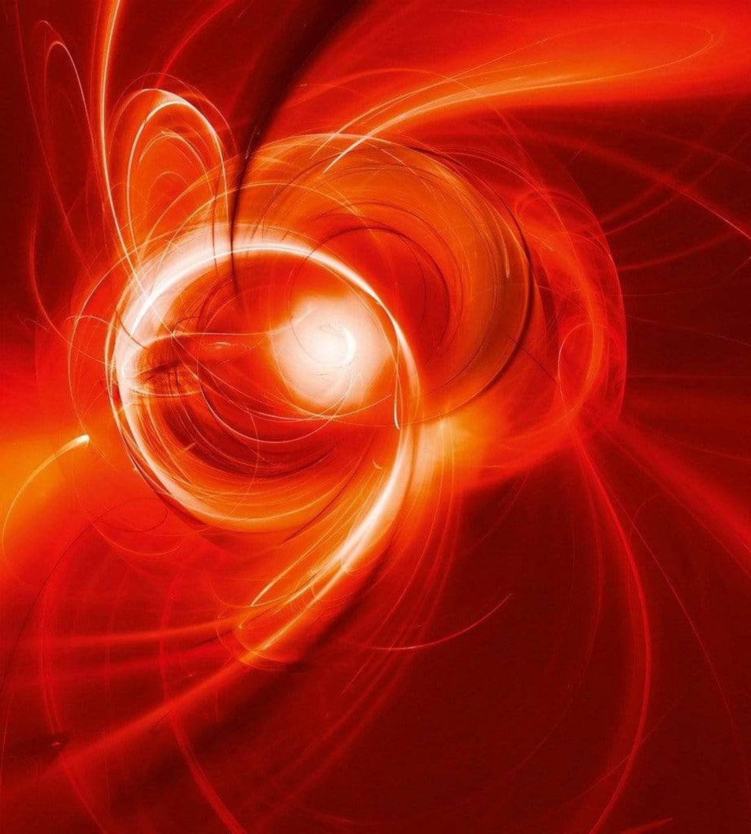 Fotobehang - Red Abstract 225x250cm - Vliesbehang