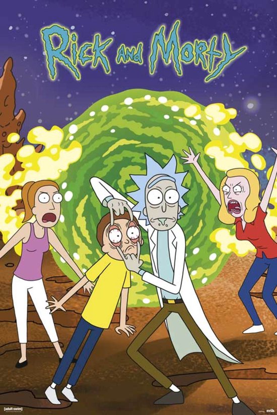 Poster Rick and Morty Portal II 61x91,5cm