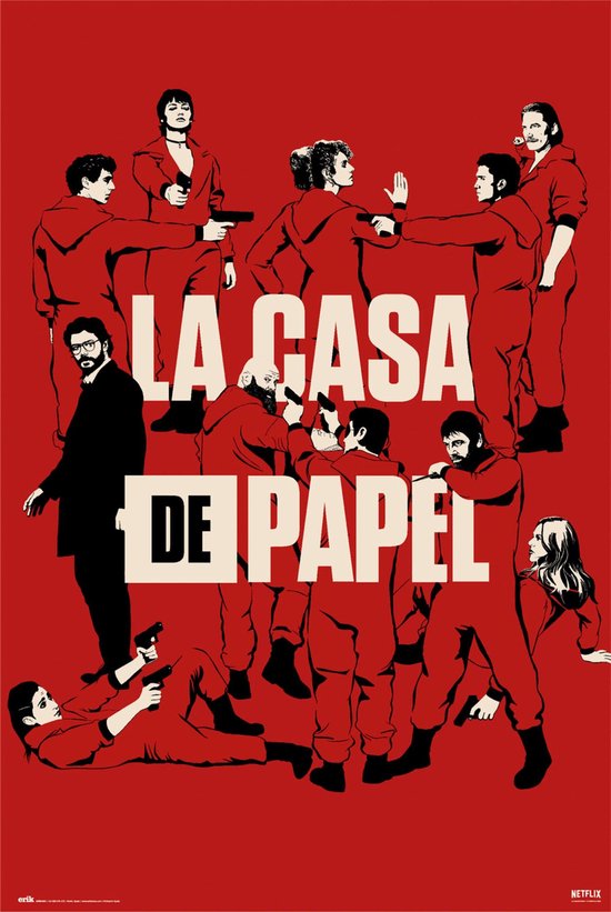 Grupo Erik La Casa de Papel Maxi Poster -Characters (Diversen) Nieuw