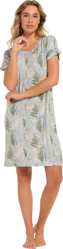 Pastunette dames nachthemd bamboe 10241-146-2 - Groen - 46
