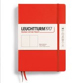 Leuchtturm medium notitieboek lobster (fel rood) blanco 145x210mm