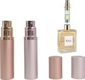 Fritzline® Set de 2 flacons de parfum rechargeables de Luxe - flacon de parfum rechargeable - flacons atomiseurs vides - flacon de voyage - mini atomiseur de parfum - argent or