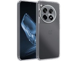 Hoesje - Geschikt voor OnePlus 12R - Sterk & Shockproof - Siliconen Case - Hoes Cover - Telefoonhoes - Transparant