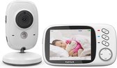 Bol.com Babyfoon 32 inch draadloze video met slaapliedje Automatisch nachtzicht Tweerichtings intercom Temperatuurbewaking aanbieding