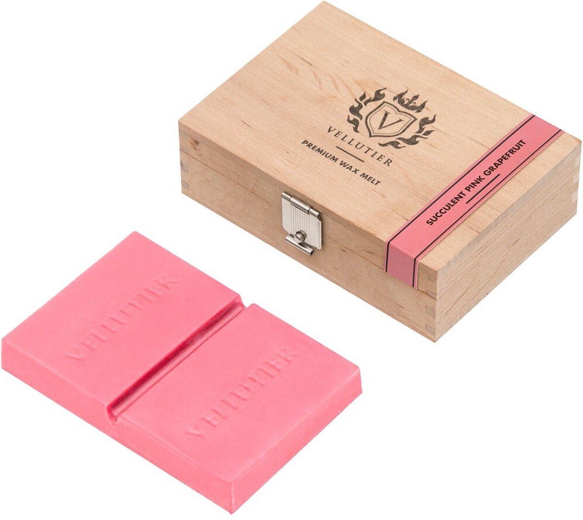 Goedkoopste HomeBound by KY | Wooden Box Wax Melt | Succulent Pink Grapefruit | fruitig en delicaat