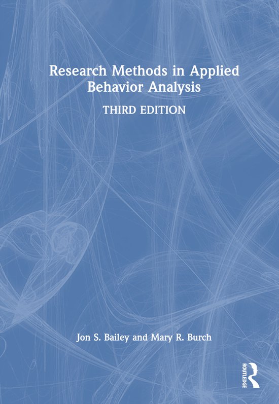 Research Methods in Applied Behavior Analysis - cover