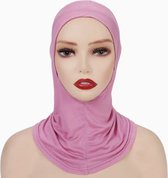 Onderkapje met hals roze - onderkapje hijab - hoofdkapje - onderkapje - hijab - moslim