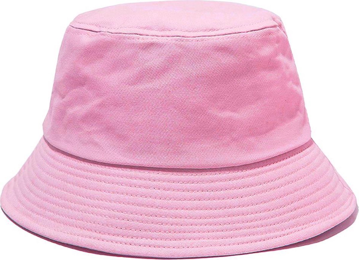 Jumada's - Unisex Bucket Hat - Festivalhoedje, Regenhoedje, Vissershoedje, Zonnehoedje - In Zwart, Donkerblauw, Donkergrijs, Lichtblauw, Oranje, Rood, Wit, Geel, Navy Blue, Licht Beige.