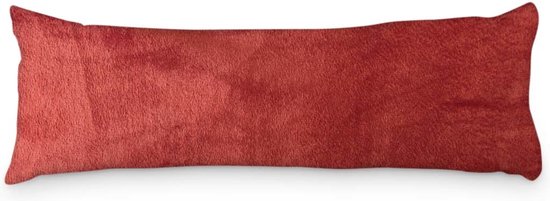 Beau Maison Velvet Body Pillow Kussensloop Bordeaux Rood - 45 x 145 cm