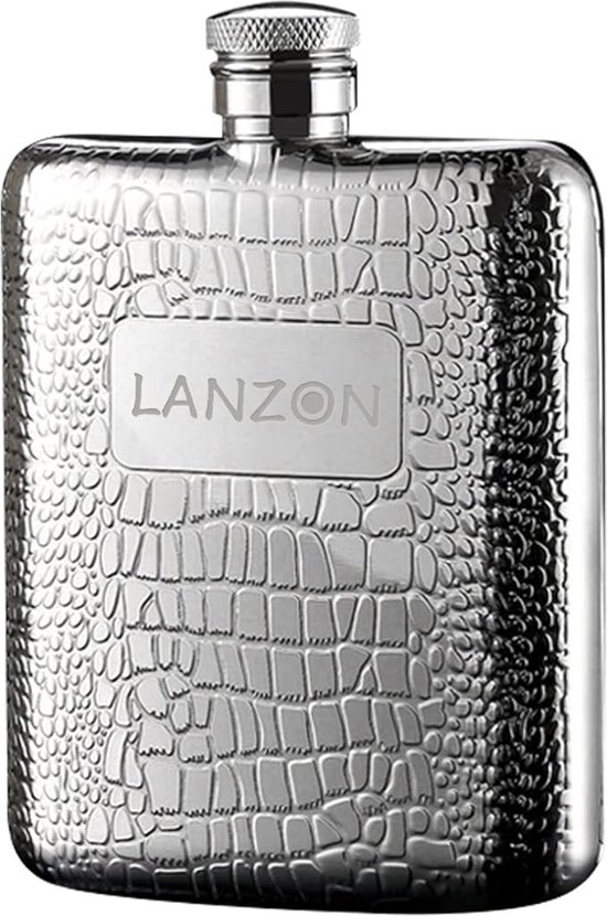 2 stuks roestvrijstalen heupfles met trechter, 8 oz
