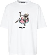 Jack & Jones t-shirt jongens - wit - JORtampa - maat 140