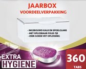 Vaatwastabletten - All-in-1 - Extra Hygiene - Voordeelverpakking - 360 TABS - Jaarbox