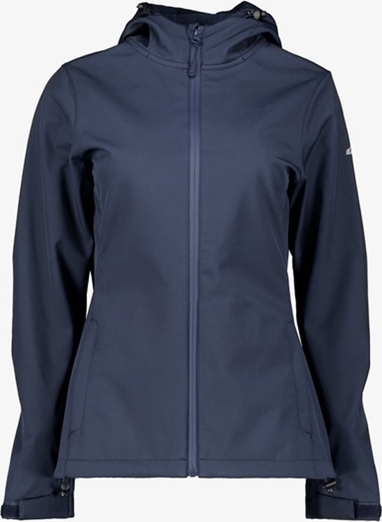 Mountain Peak dames outdoor softshell jas blauw - Winddicht en waterafstotend - Ademend materiaal