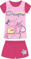 Peppa Big pyjama - roze - Peppa Pig shortama - maat 116 - 100% katoen