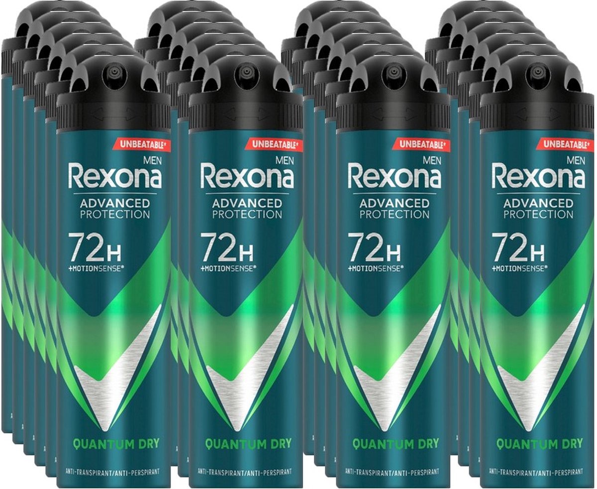 Rexona Men - Deodorant - Spray - Quantum Dry - 150ml x 24