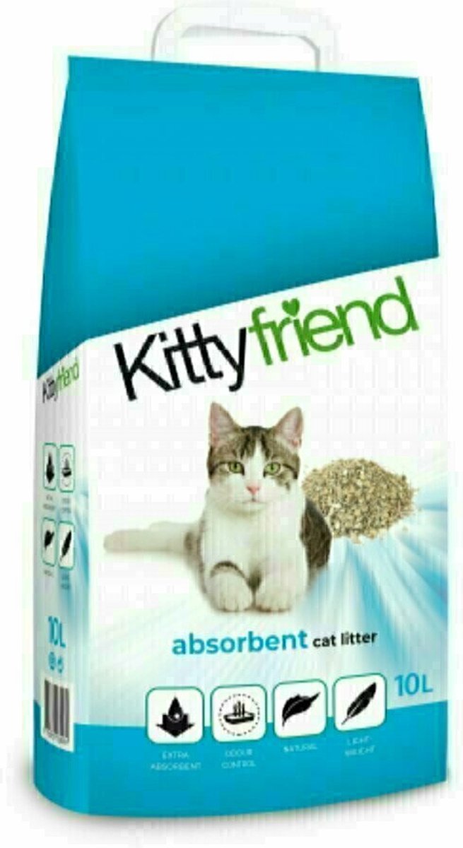 Kitty Friend Kattenbakvulling - Stuifarm Klei, Natuurlijke Absorbent - 10 Ltr — cadeau in Cadeau-ideeën - foto 2