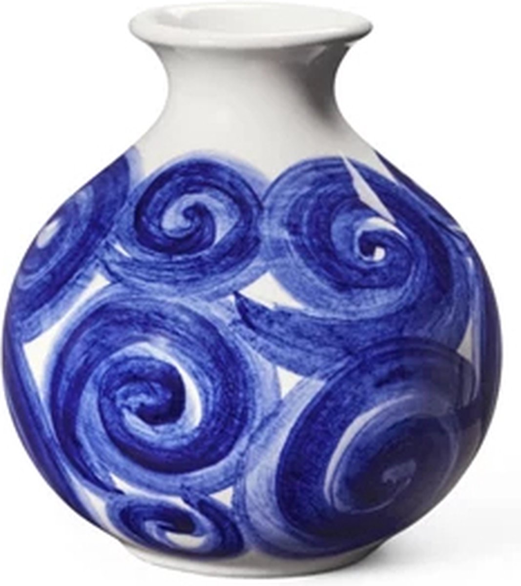 Kähler Tulle vaas H10.5cm D9.5cm blauw