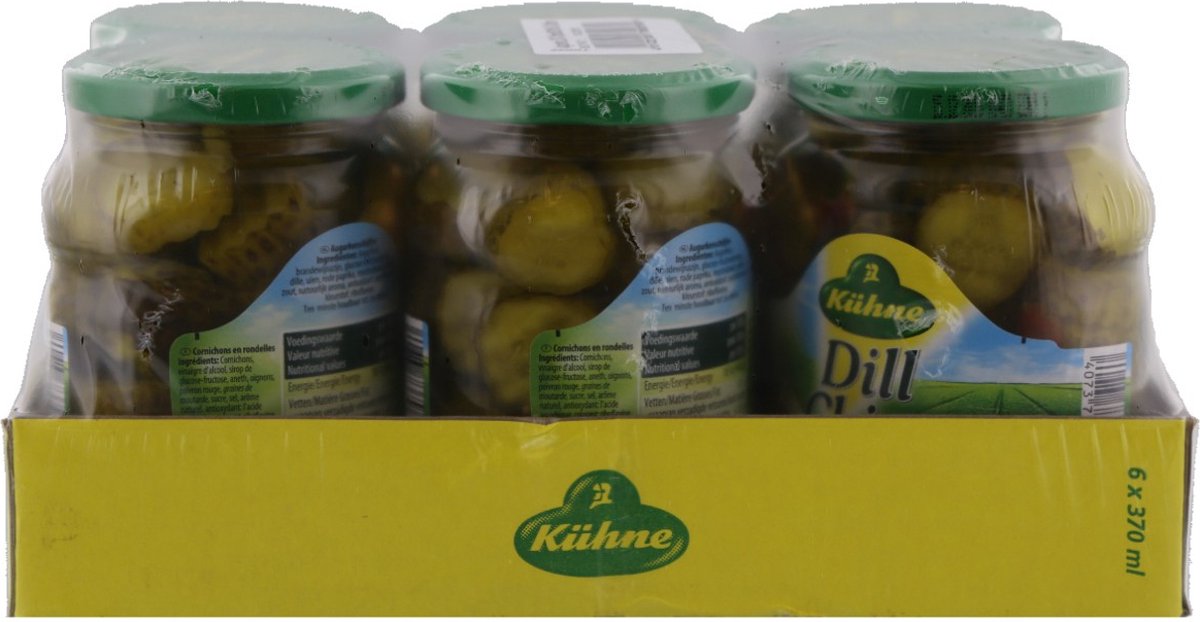 Kühne Dill chips 6 potten x 37 cl