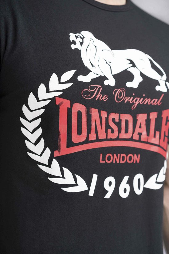 Lonsdale T-Shirt Original 1960 T-Shirt schmale Passform Black-XXL
